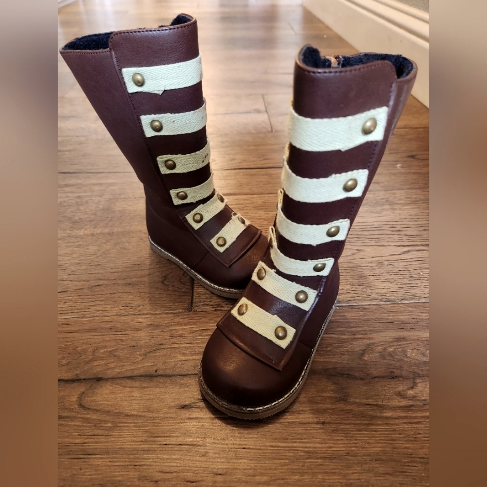 Brown Toddler Knee High Boots